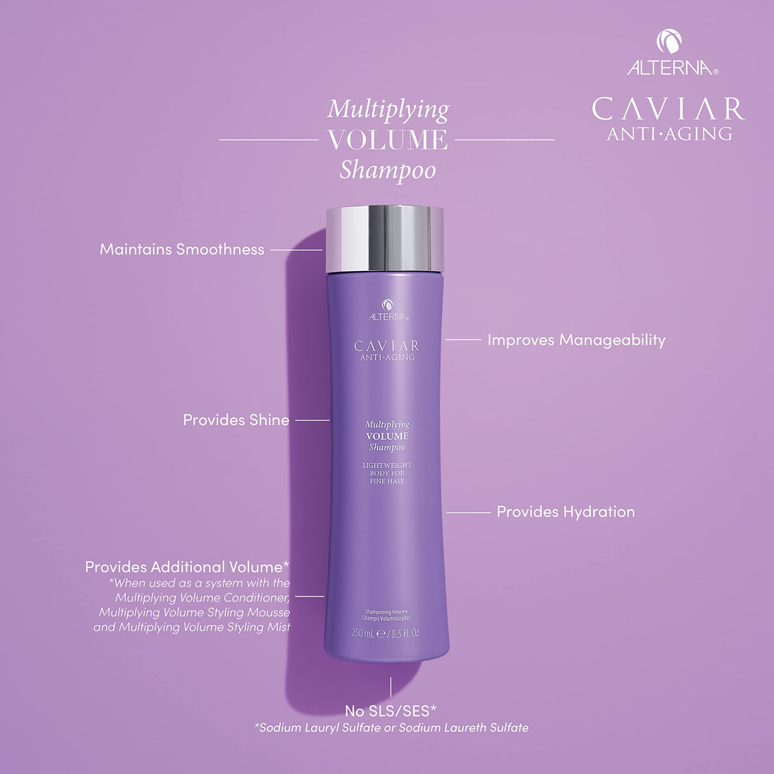 Alterna Caviar Anti-Aging Multiplying Volume Shampoo Mini, 1.35 Fl Oz