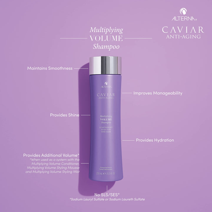 Alterna Caviar Anti-Aging Multiplying Volume Shampoo, 8.5 Fl Oz
