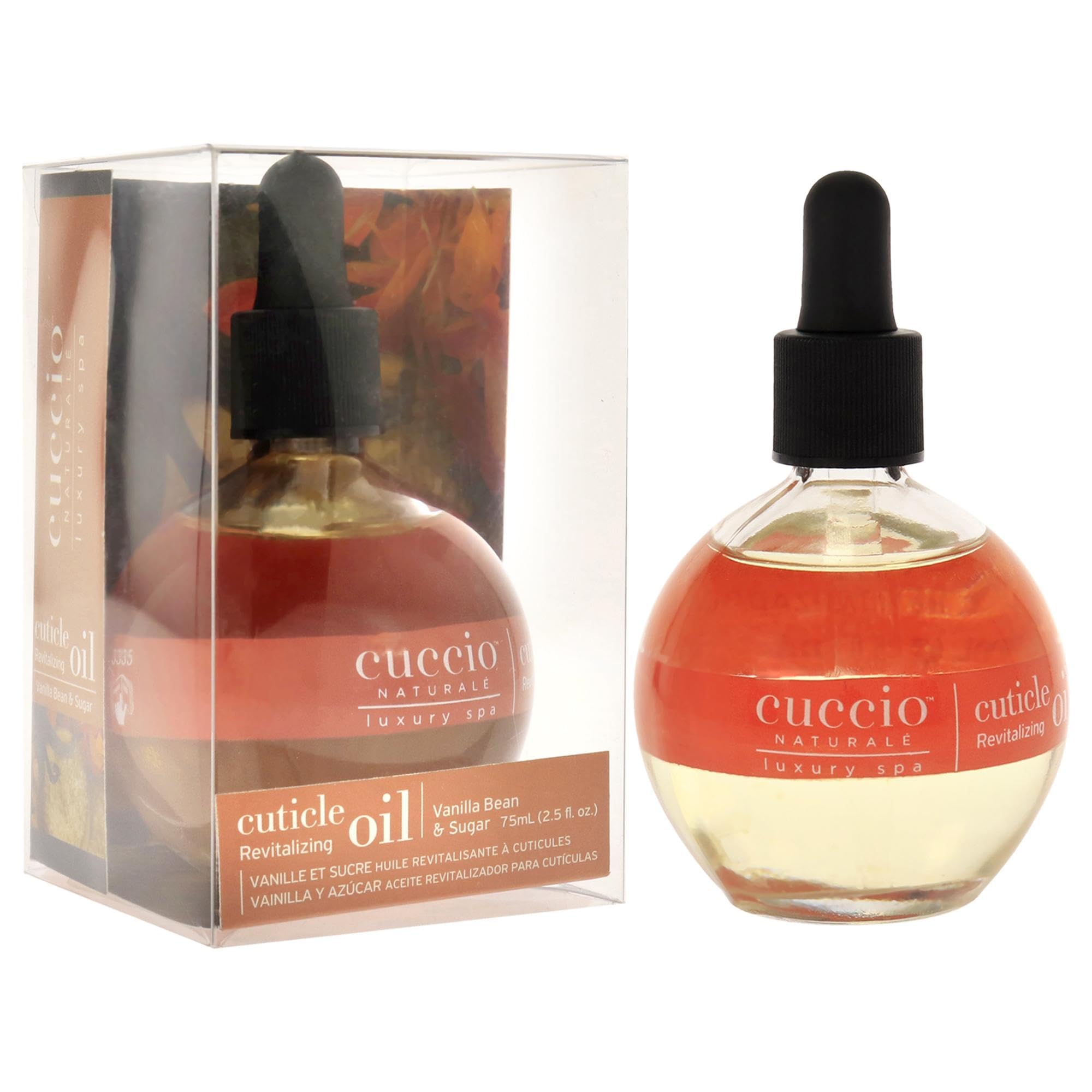 Cuccio Naturale Revitalizing Cuticle Oil - Hydrating Oil to Repair Cuticles Overnight- Remedy For Damaged And Thin Nails - Paraben And Cruelty Free - Vanilla Bean And Sugar 2.5 Oz