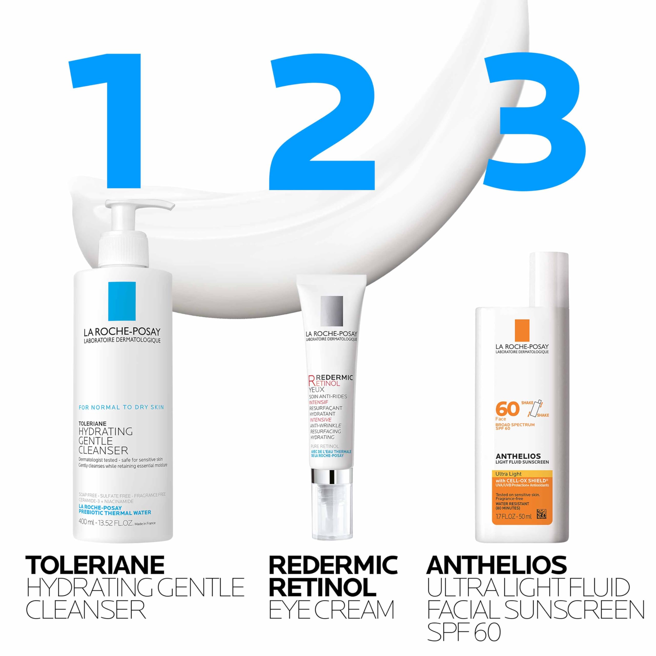 La Roche-Posay Redermic R Eyes Retinol Eye Cream, Anti-Aging Eye Cream to Reduce Wrinkles and Dark Circles With Pure Retinol and Caffeine, 0.5 Fl Oz (Pack of 1)