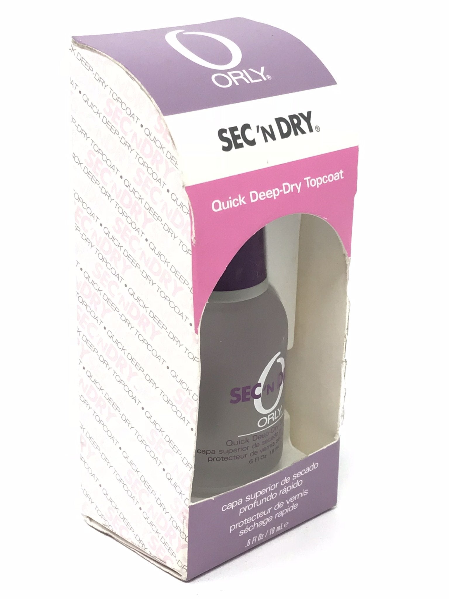 Orly Sec'n Dry Quick Deep-Dry Topcoat .6 fl oz (18 ml) by Orly
