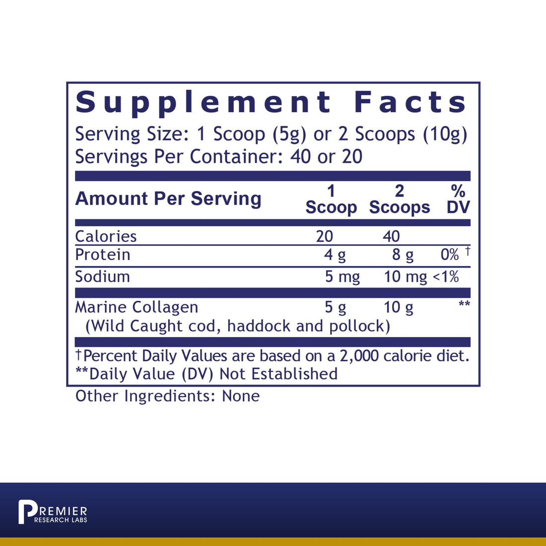 Premier Research Labs Marine Collagen - Marine Collagen Peptides, Hydrolyzed Marine Collagen Powder, Fish Collagen for Women and Men, 5g Collagen Per Serving for Skin, Joint, and Gut Health - 7 Oz