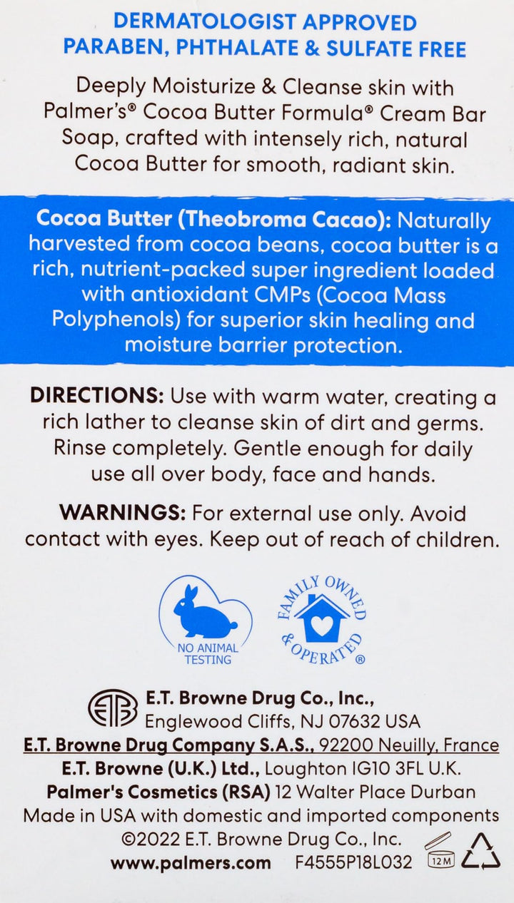Palmers Cocoa Butter Bar Soap 3.5 oz. by Palmer's