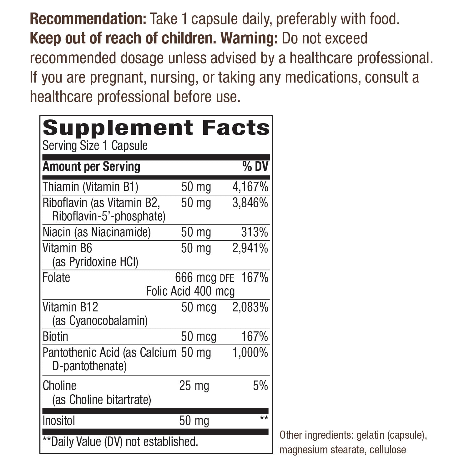 Nature's Way Vitamin B-50 Complex