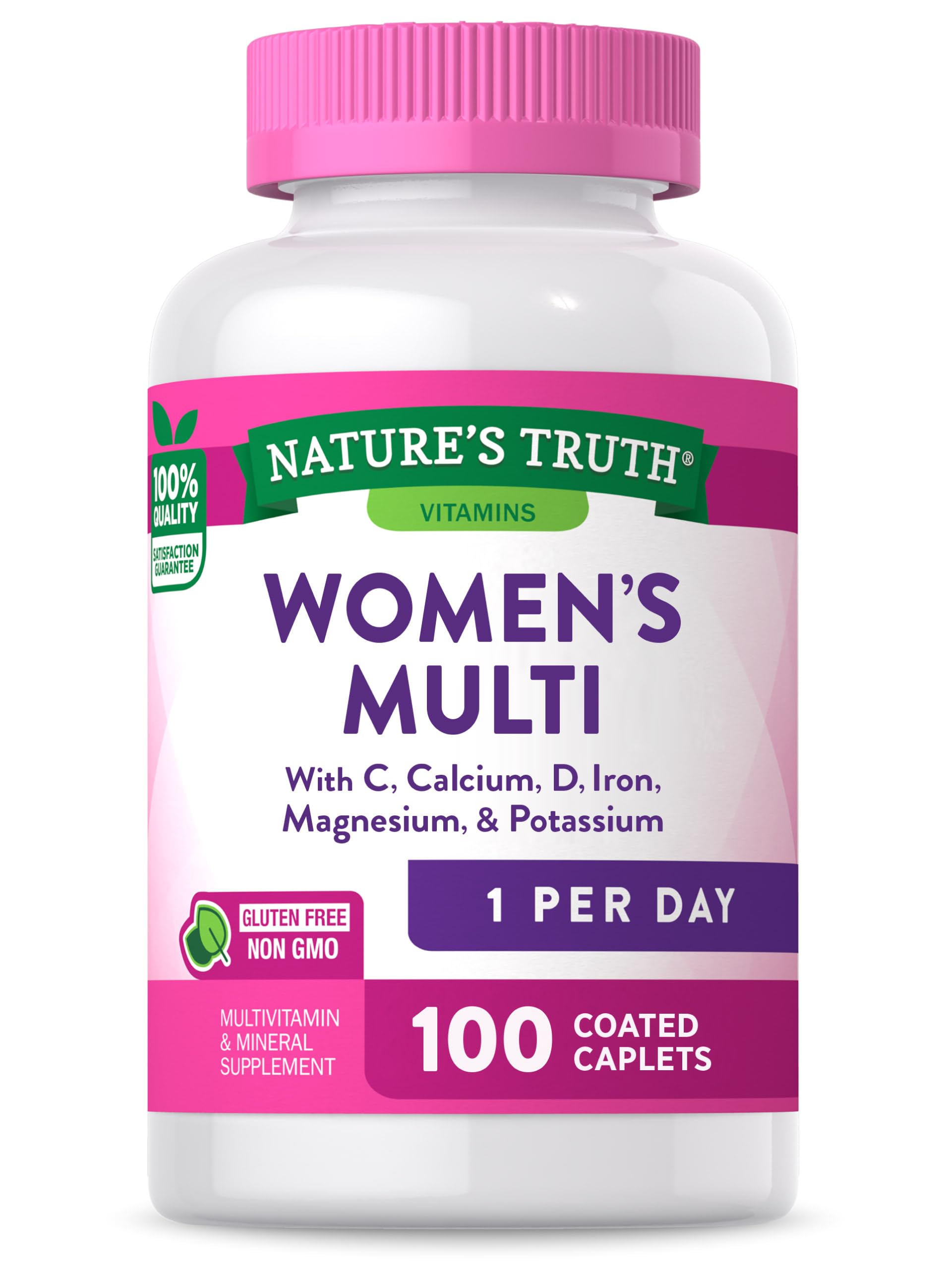 Nature's Truth Multivitamin for Women with Iron | 100 Pills | Non-GMO & Gluten Free Supplement | ABC Complete