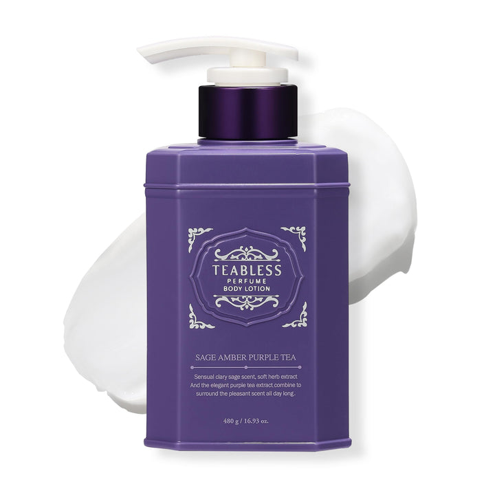 TEABLESS Sage Amber Purple Tea Perfumed Body Lotion, Daily Moisturizer, Body Lotion For Dry Skin & Sensitive Skin, Non-Greasy, Slow Aging, Floral Woody Scent, Korean Skin Care