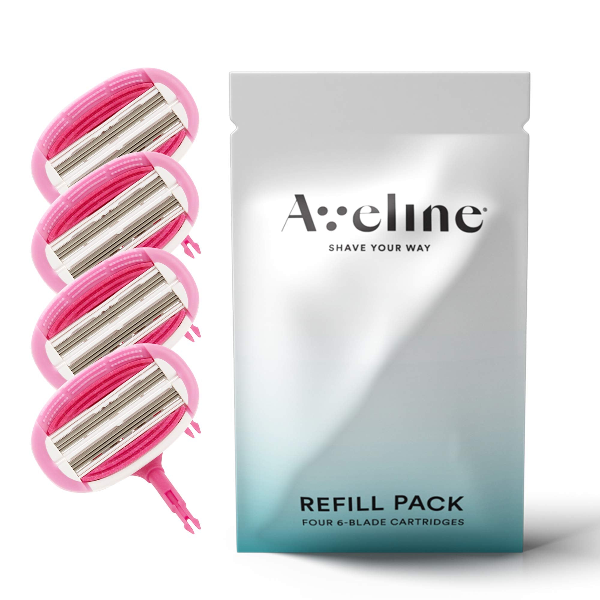 Aveline Smooth Razor Blade Refill 6-Blade Cartridges (4 Refills)