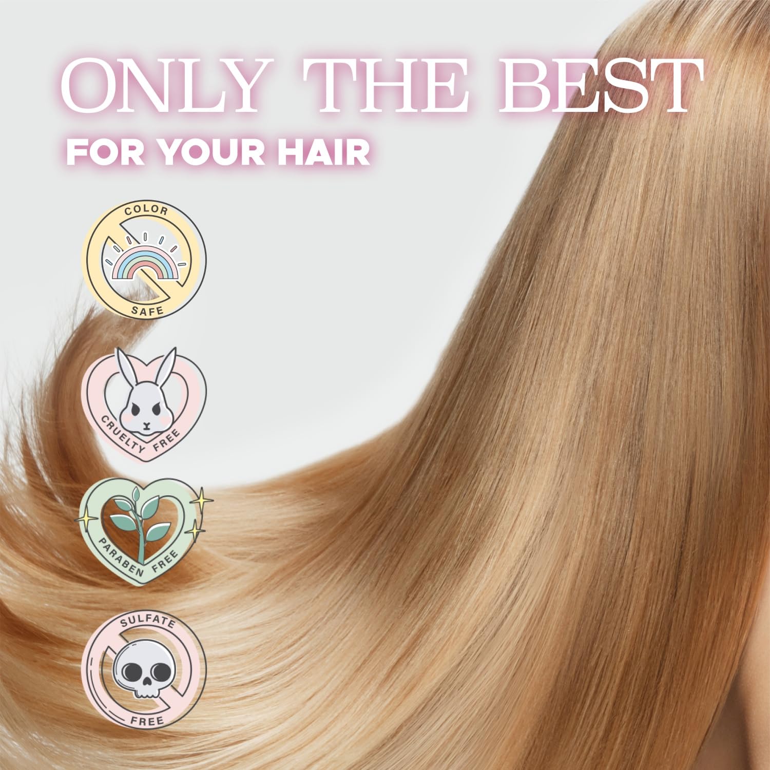 Luseta Glossy Pearl Shampoo for Smoothing and Nourishing Frizzy, Moisturizing Shampoo with Pearl Extract, Awakening shine for Dull hair 16.9 fl.oz.