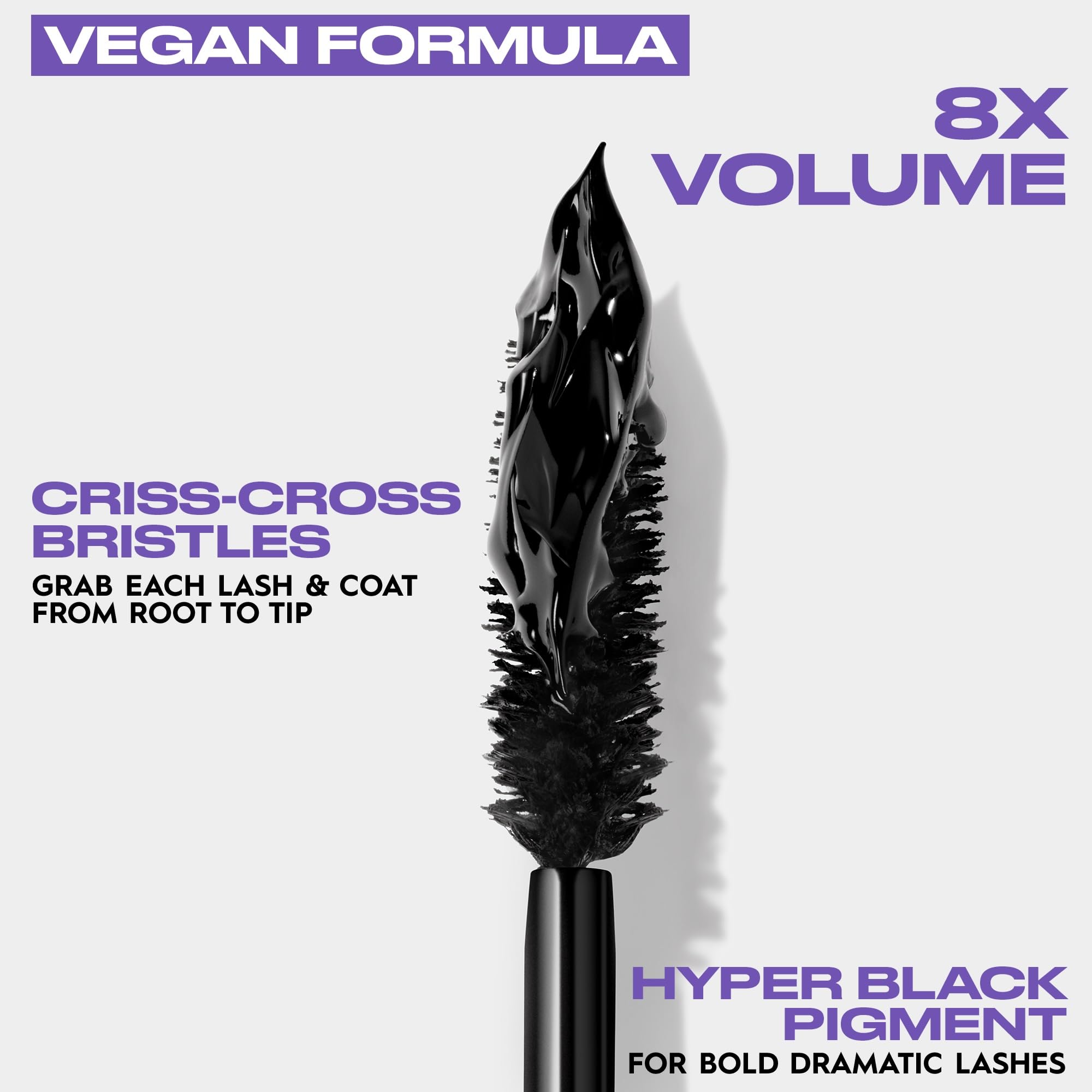 Urban Decay Perversion Volumizing Mascara - Intense Black Lengthening Mascara, Smudge-Resistant, Flake-free, Buildable Lash Volume & Length, Curling & Separating, Vegan Formula - 0.34 fl oz