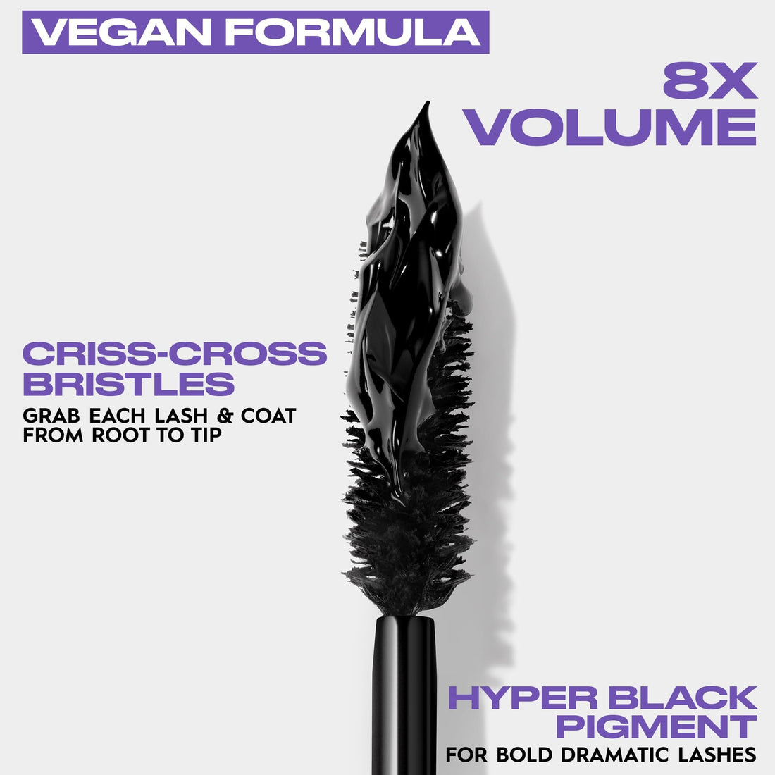 Urban Decay Perversion Volumizing Mascara - Intense Black Lengthening Mascara, Smudge-Resistant, Flake-free, Buildable Lash Volume & Length, Curling & Separating, Vegan Formula - 0.34 fl oz