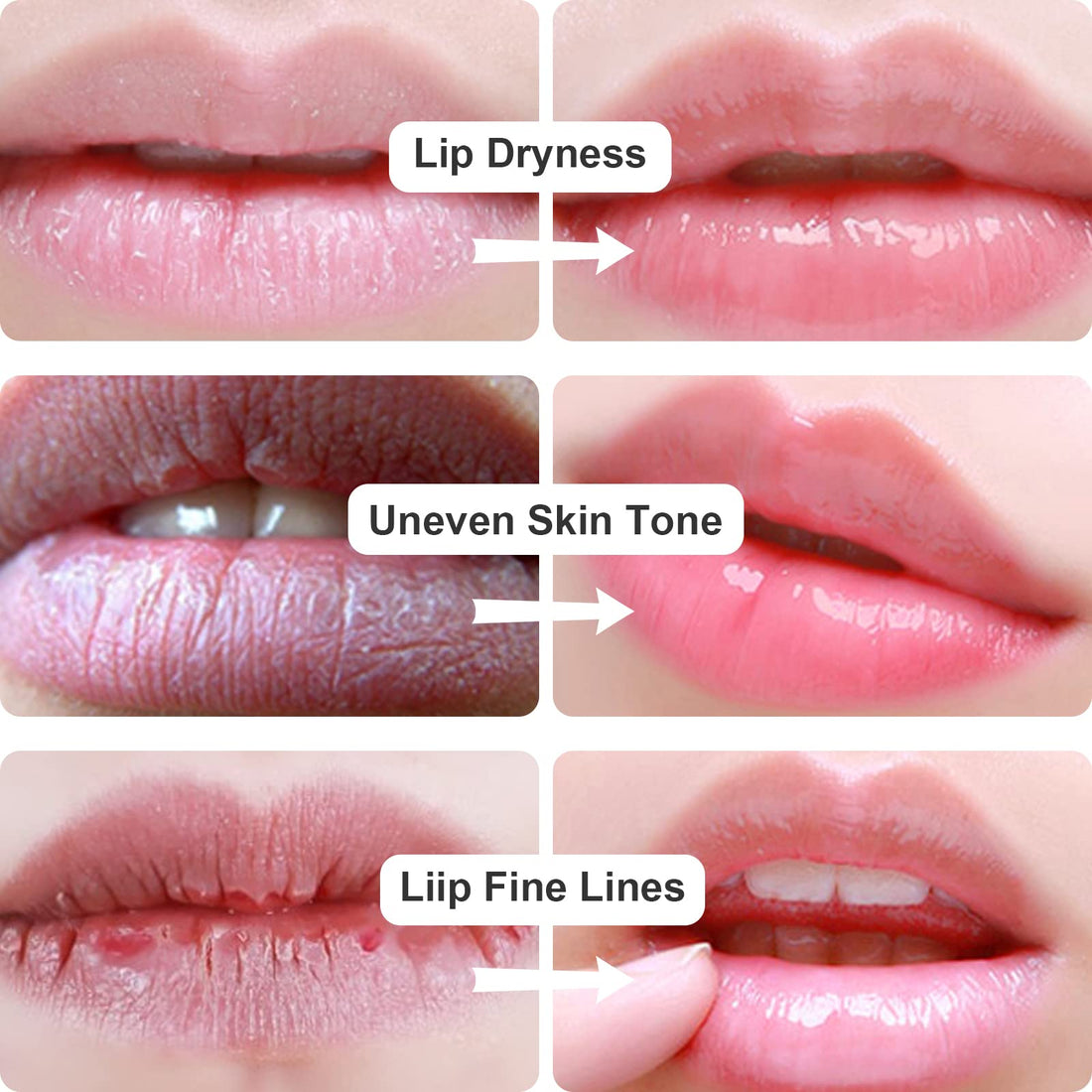 Permotary 30 Pieces Pink Gel Collagen Lip Mask Crystal Lip Pads For Moisturizing, Anti-Wrinkle, Anti-Aging, Firms & Hydrates Lips, Pink
