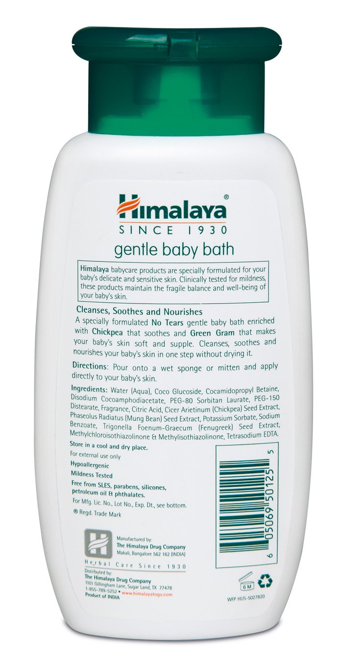 Himalaya Herbal Healthcare Gentle Baby Bath, 6. 76 Fluid Ounce (3 PACK)