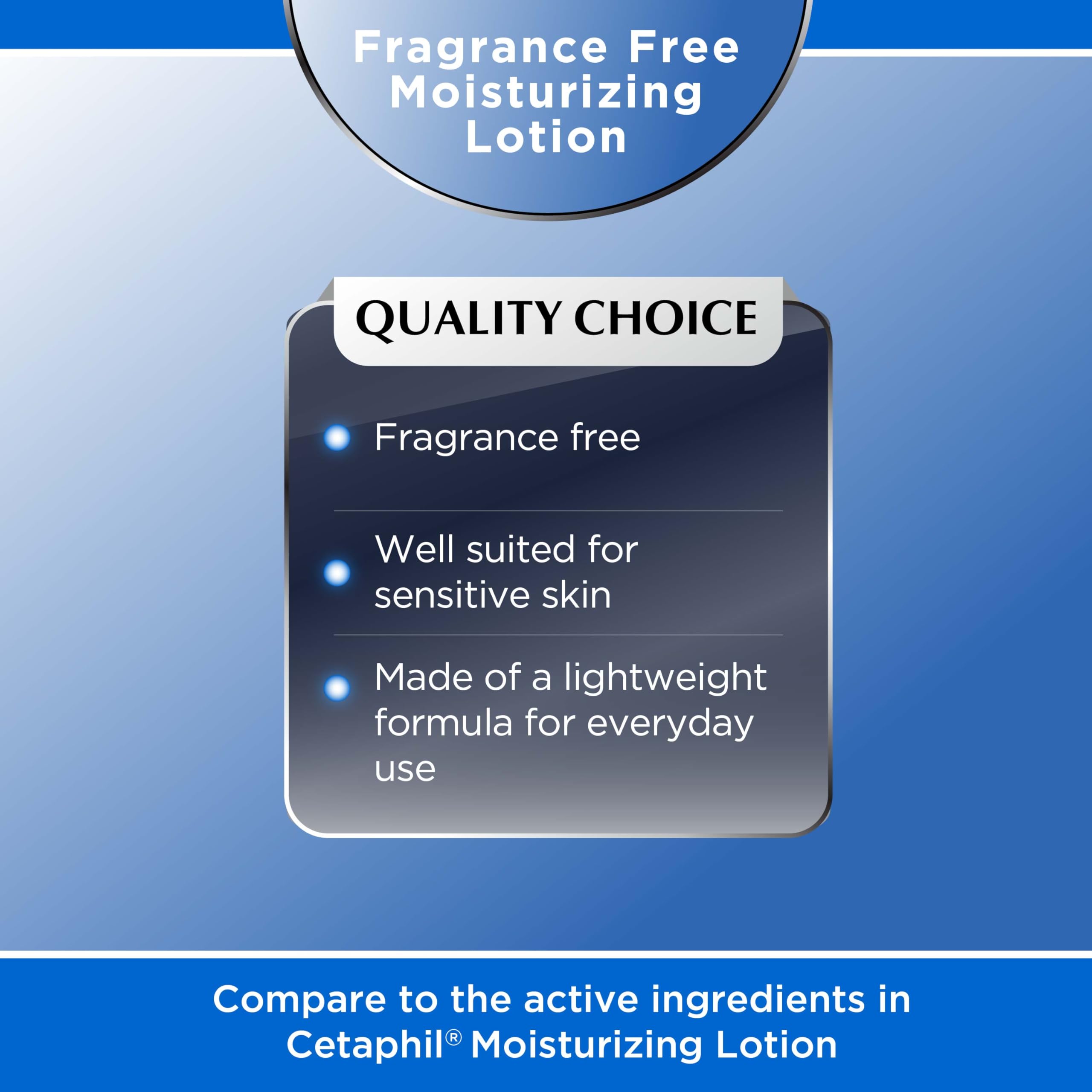 Awaken by Quality Choice, Sensitive Skin Moisturizing Lotion, Fragrance Free for All Skin Types, Lightweight Formula, 16 oz Pump Bottle, Body lotion, Moisturizer Face Cream, Hand and Foot cream