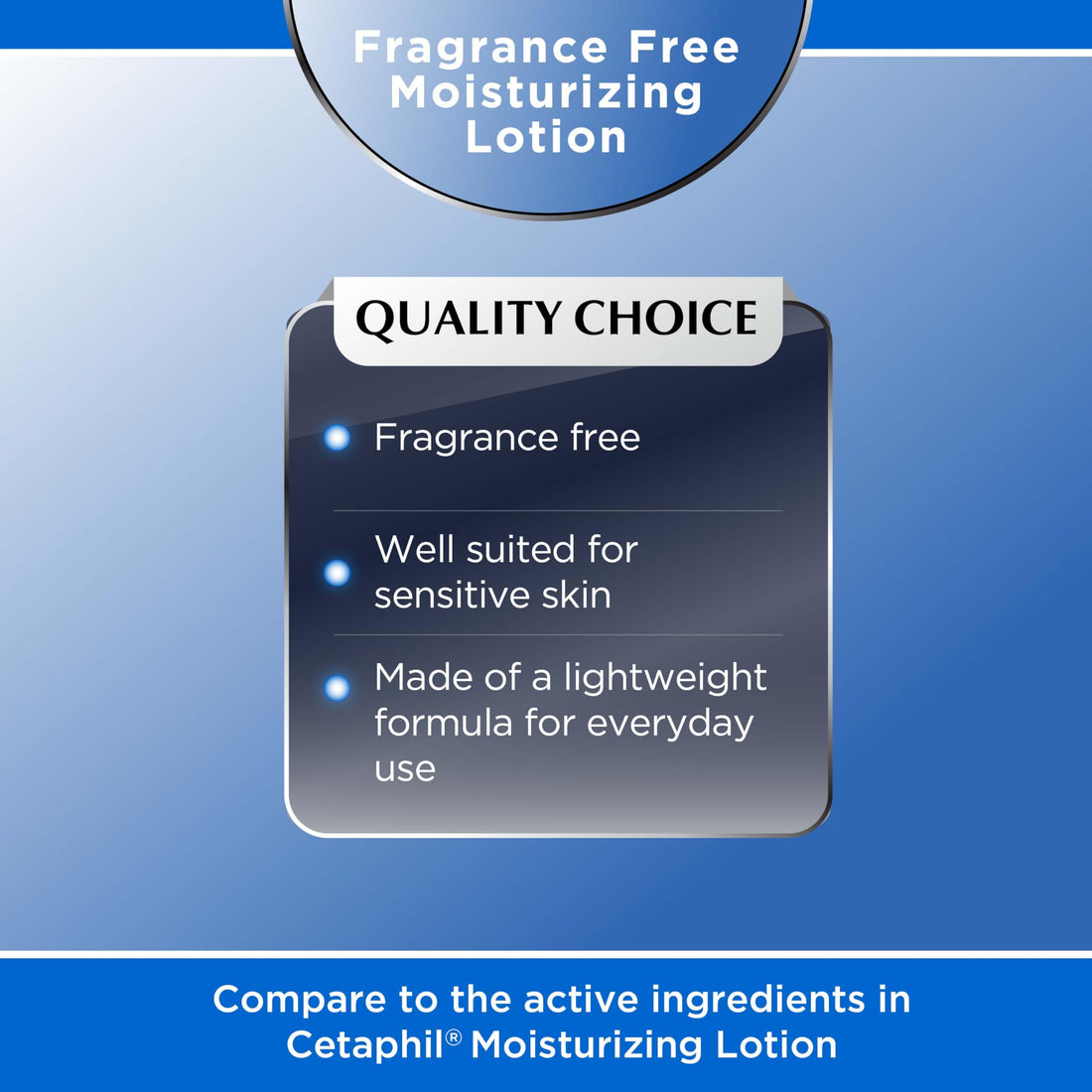 Awaken by Quality Choice, Sensitive Skin Moisturizing Lotion, Fragrance Free for All Skin Types, Lightweight Formula, 16 oz Pump Bottle, Body lotion, Moisturizer Face Cream, Hand and Foot cream