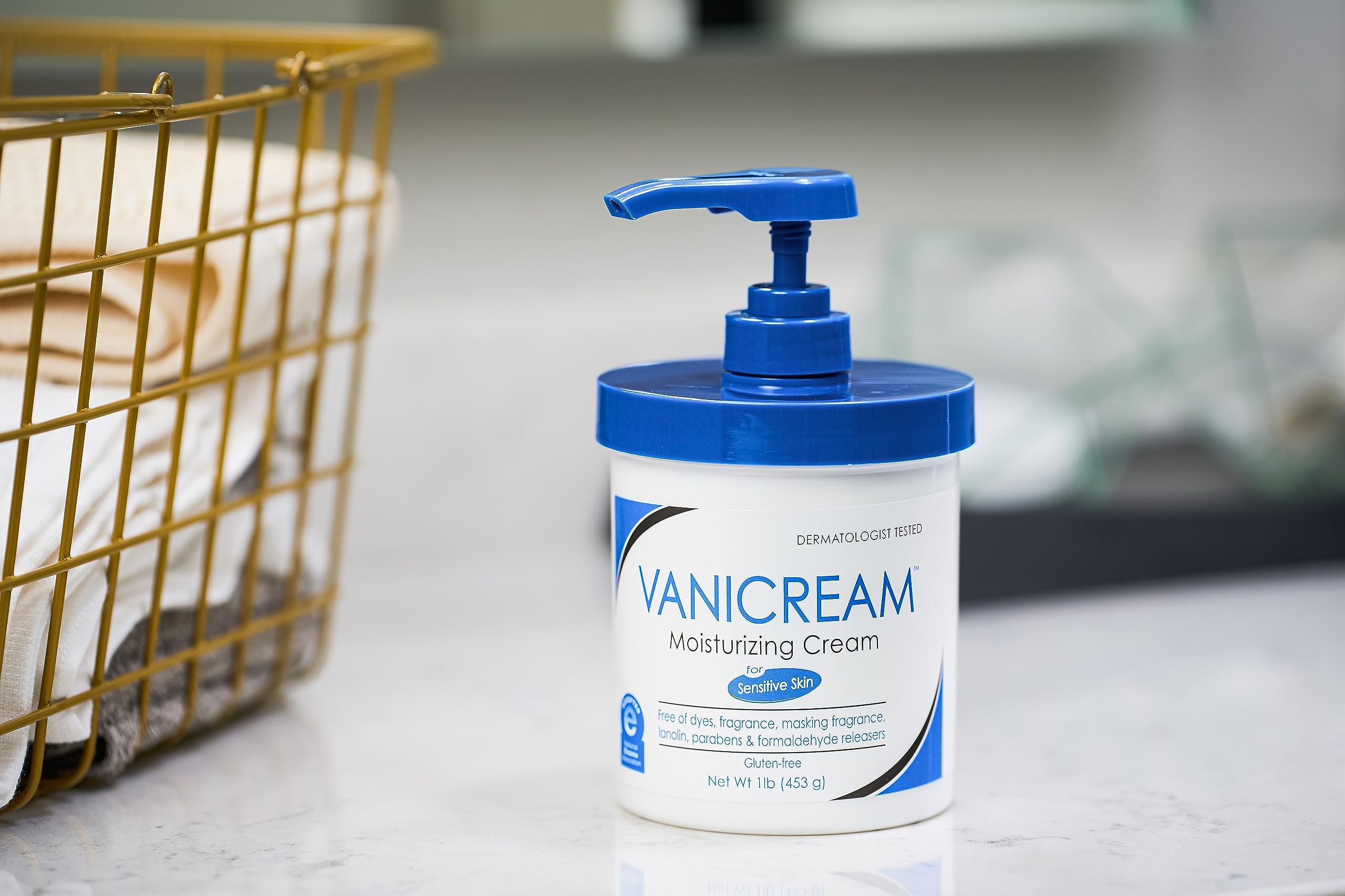 Vanicream Moisturizing Skin Cream with Pump Dispenser - 16 fl oz (1 lb) - Moisturizer Formulated Without Common Irritants for Those with Sensitive Skin (Pack of 12)