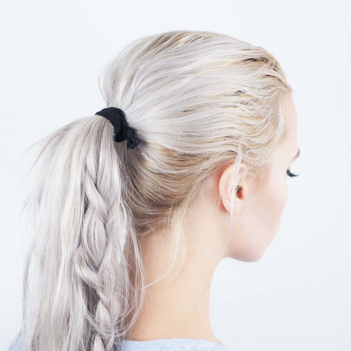 Kitsch 5 Piece Solid Hair Ties Set, Blackout