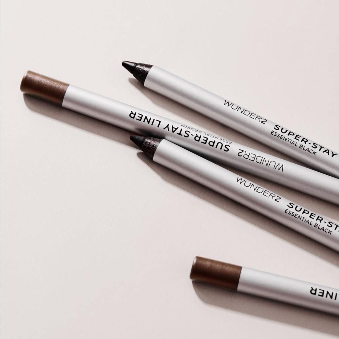 WUNDER2 SUPER-STAY LINER Long-Lasting & Waterproof Colored Eyeliner, Essential Black