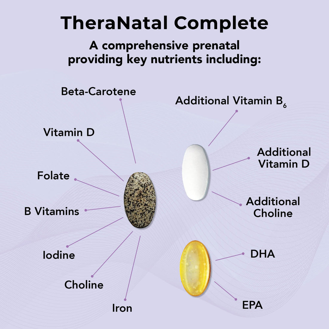 Theralogix TheraNatal Complete Prenatal Vitamin Supplement - 91-Day Supply - with DHA, Vitamin D3, Folate, Iodine, Choline, Iron, Vitamin B6 & More - NSF Certified - 182 Tablets & 91 Softgels