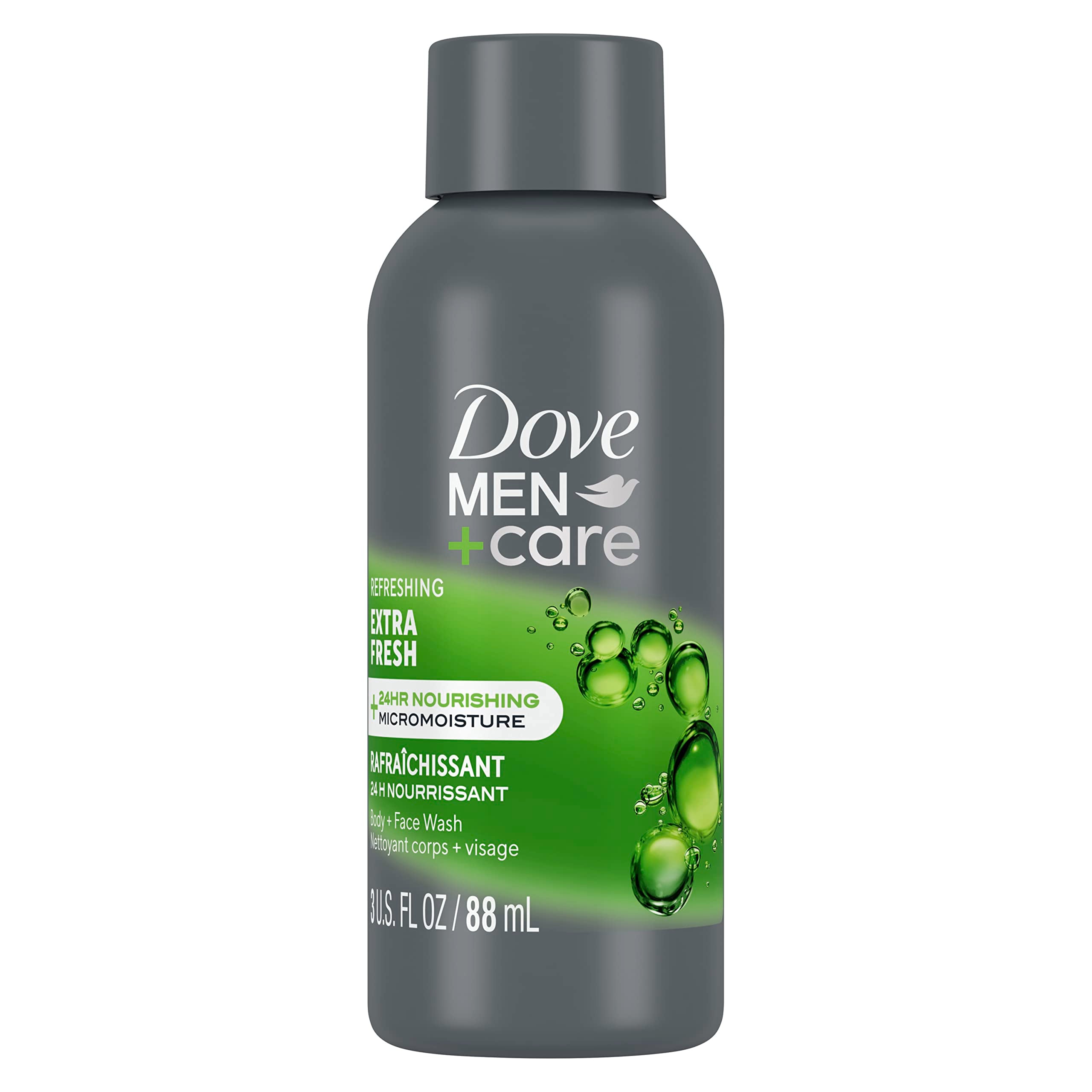 DOVE MEN + CARE Body Wash Extra Fresh 3 Ounce (Pack of 24)