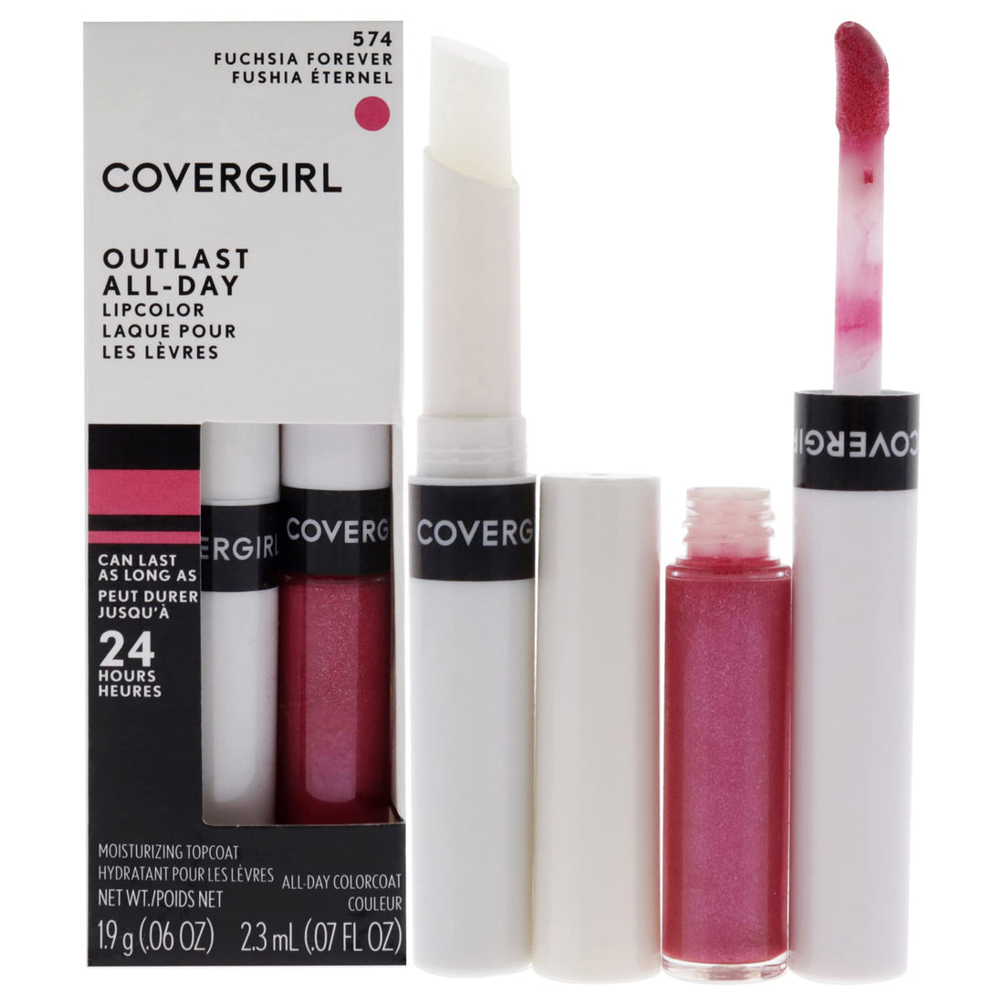 COVERGIRL Outlast Lipcolor Fuchsia Forever 574 0.06 Fl Oz by COVERGIRL