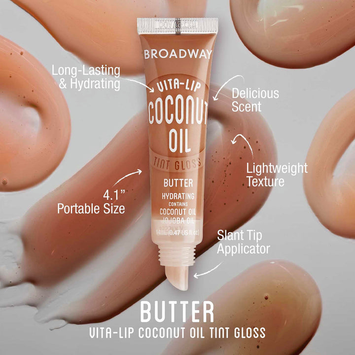 Ruby Kisses Broadway Vita-Lip Tinted Lip Gloss (6 Pack) Ultra-Hydrating & Soothing Formula with Vitamins, High-Shine Non-Sticky Lip Balm with Rosehip, Coconut, Jojoba Oil in 3 Pink & 3 Brown Shades