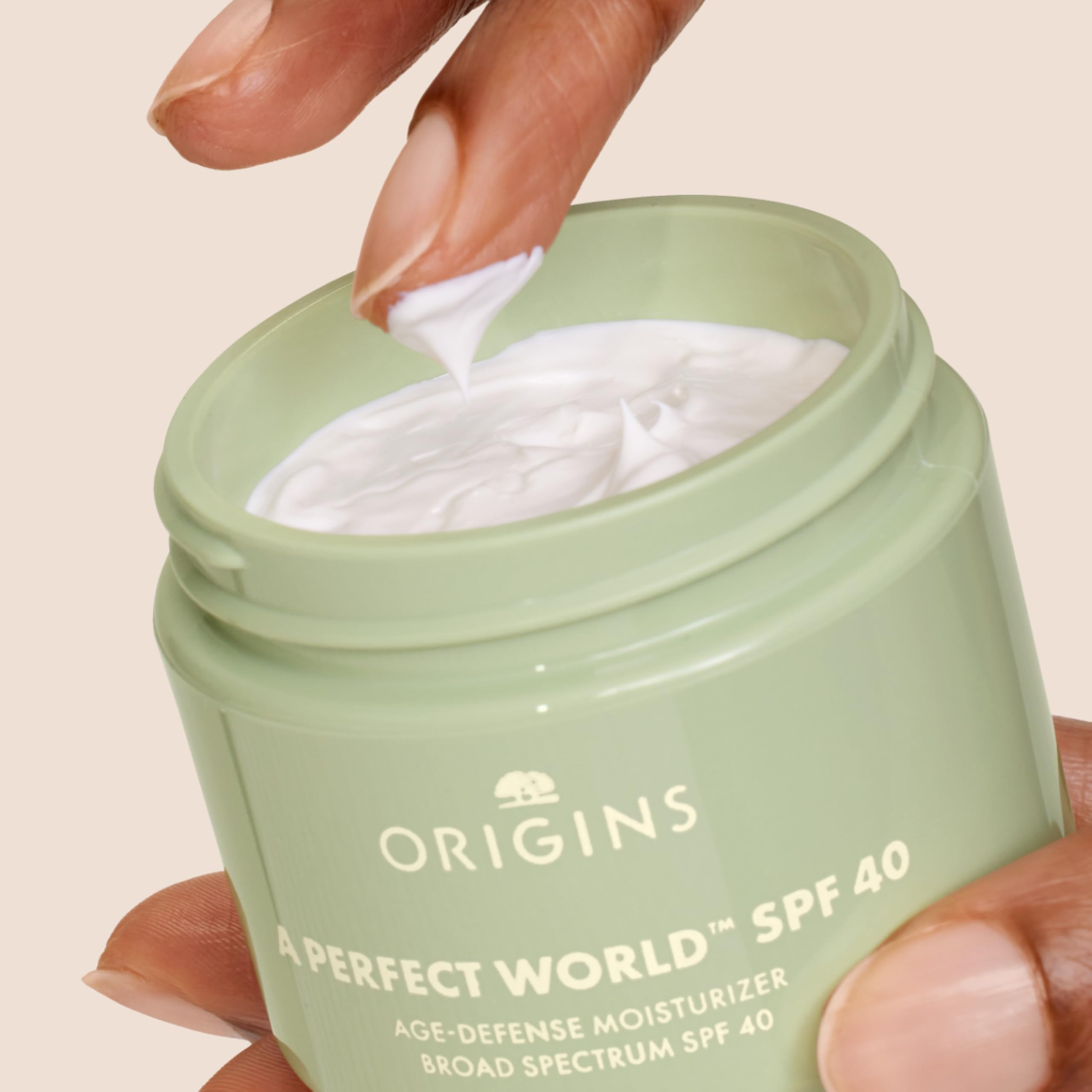 Origins A Perfect World Age-Defense Moisturizer with SPF 40 | Hydrates & Helps Delay Visible Signs of Aging | With Antioxidants, 1.7 Fl Oz