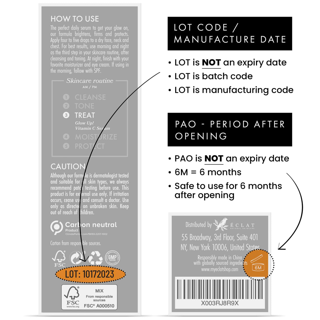 Eclat Skincare Niacinamide Serum - Pore Minimizer for Uneven Complexion - Brightening Niacinamide Serum for Face - Lightening & Moisturizing Skin Care for Dark Spots 1 fl oz
