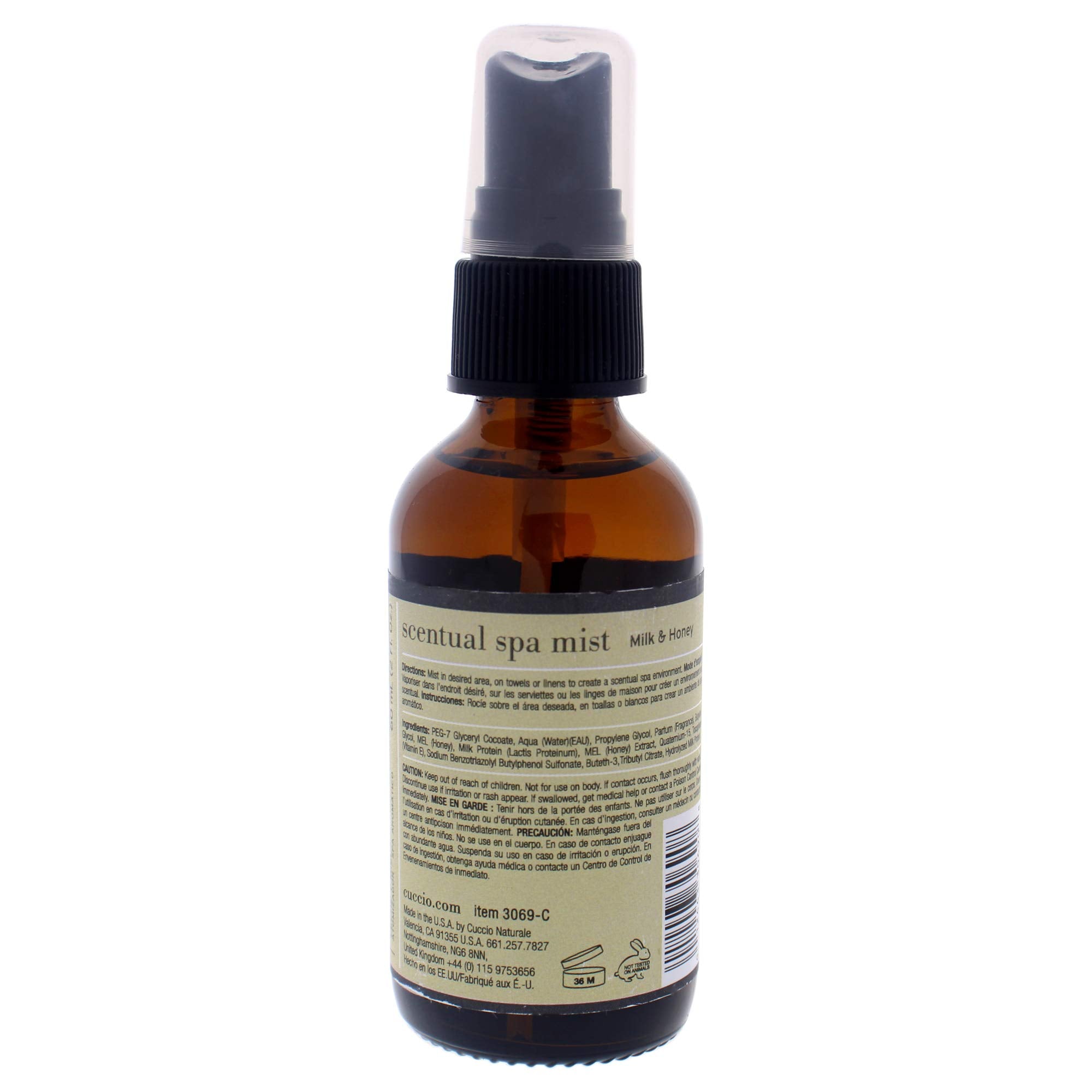 Cuccio Elixir Spray, Milk and Honey, 2 Ounce