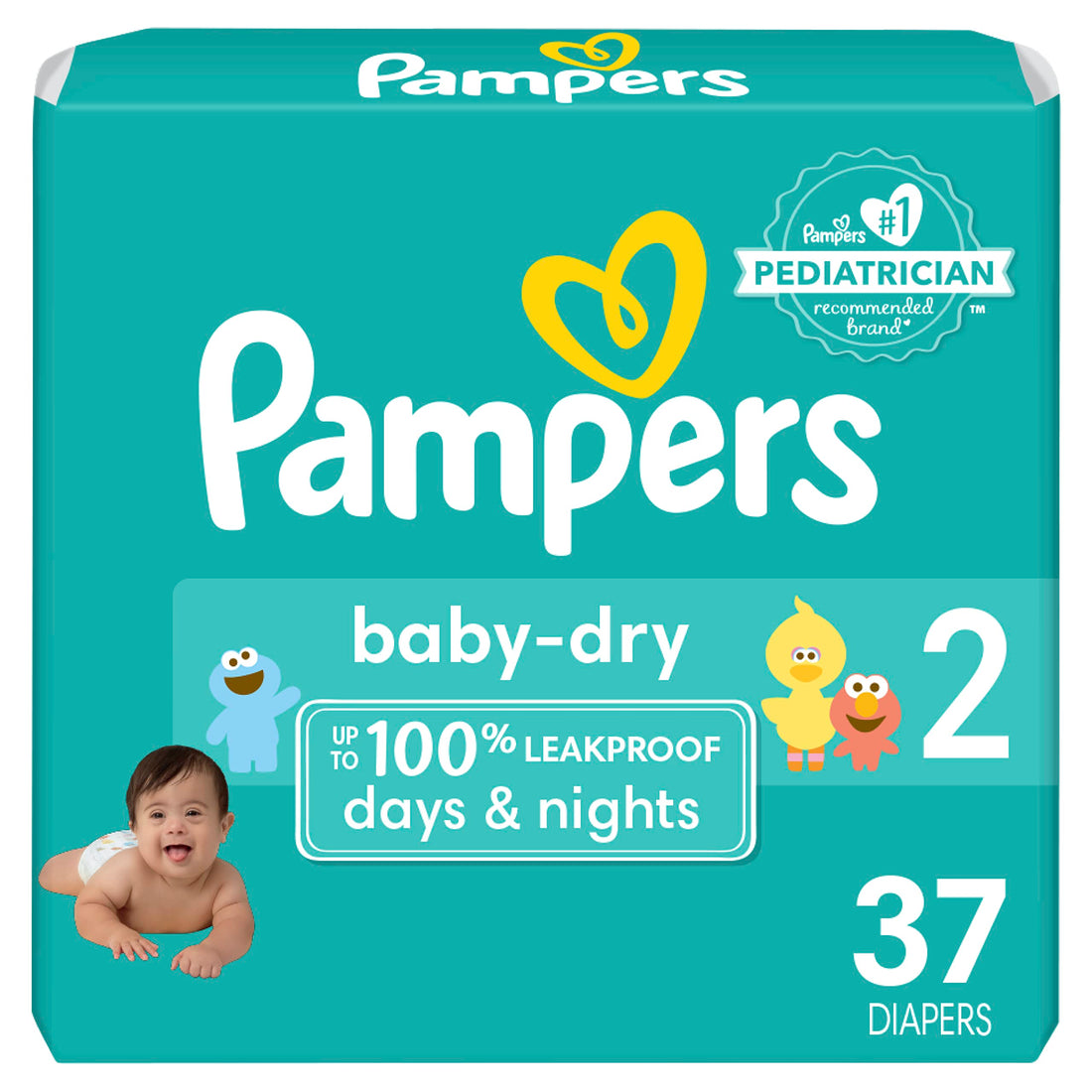 Pampers Baby Dry Diapers - Size 2 - 37 Ct, 1 Count
