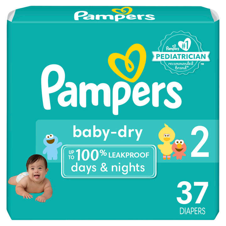Pampers Baby Dry Diapers - Size 2 - 37 Ct, 1 Count