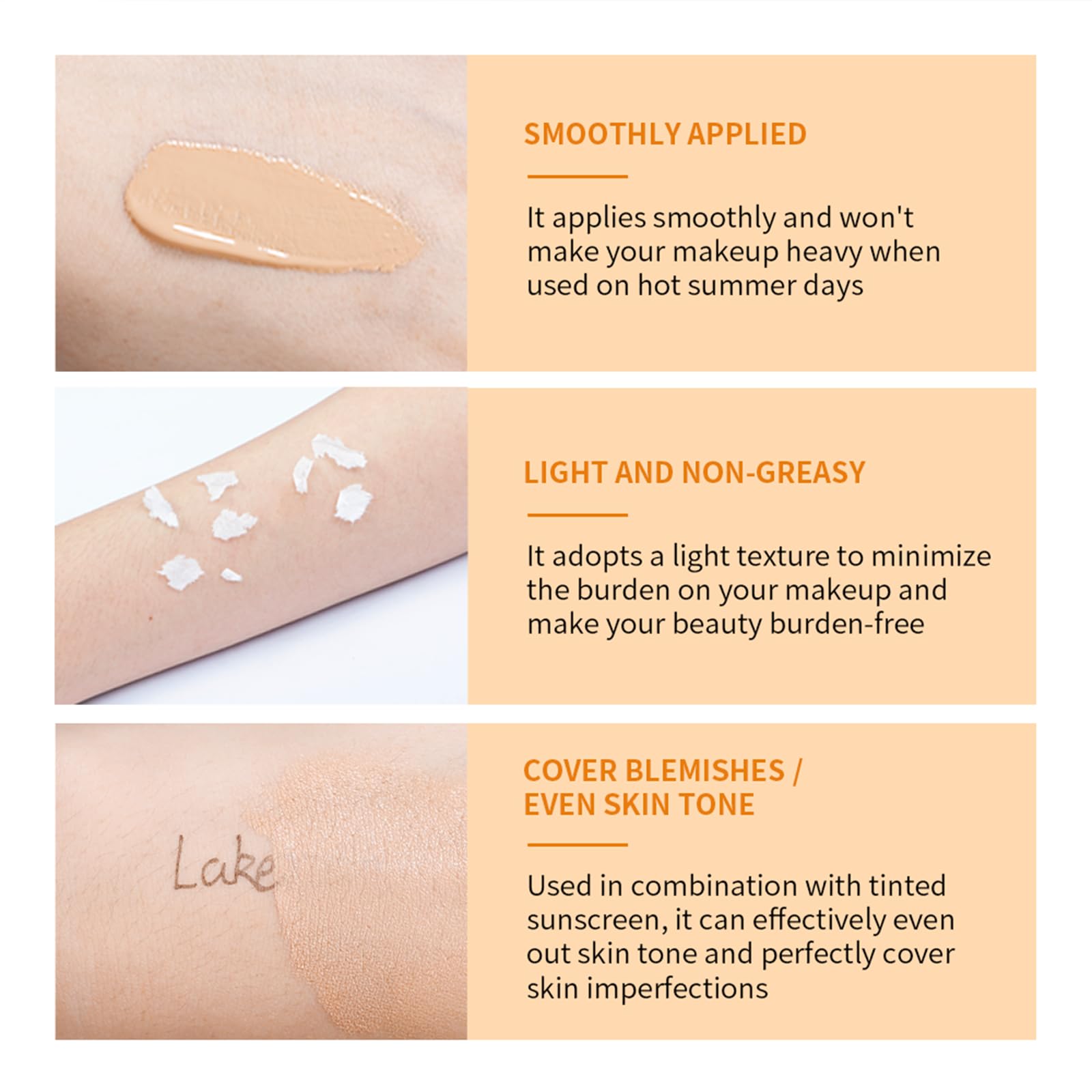 NICEFACE Tinted Sunscreen for Face with SPF 40 - UV Protection - Moisturizer & Lightweight Facial Sunscreen with Vitamin C and Vitamin E, for All Skin Type (40ml), Bronze