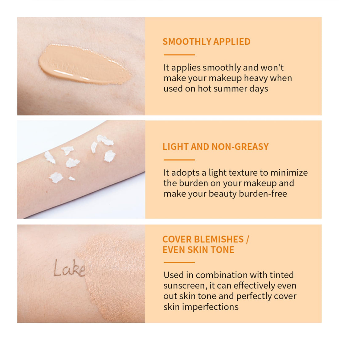 NICEFACE Tinted Sunscreen for Face with SPF 40 - UV Protection - Moisturizer & Lightweight Facial Sunscreen with Vitamin C and Vitamin E, for All Skin Type (40ml), Bronze