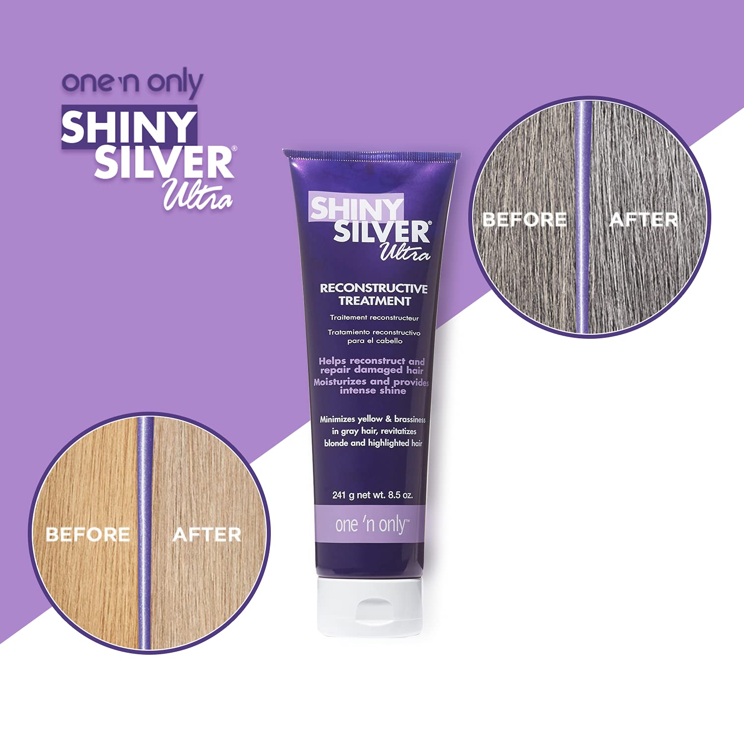 One 'n Only Shiny Silver Reconstructive Treatment, 8.5 Ounce