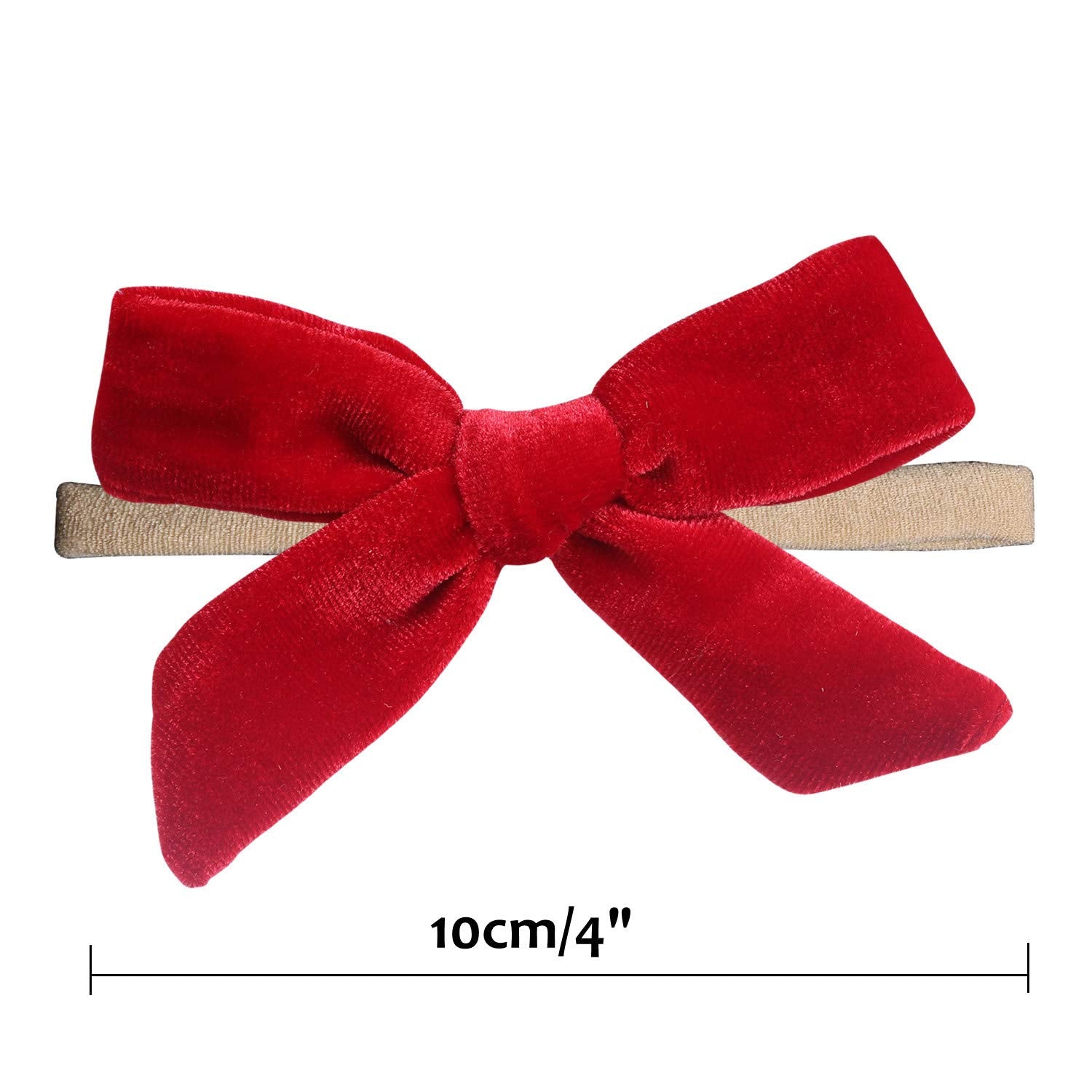 inSowni 15 Pack Solid Velvet Bow Super Stretchy Nylon Headbands Hairbands Accessories for Baby Girls Toddlers Newborns Infants Kids