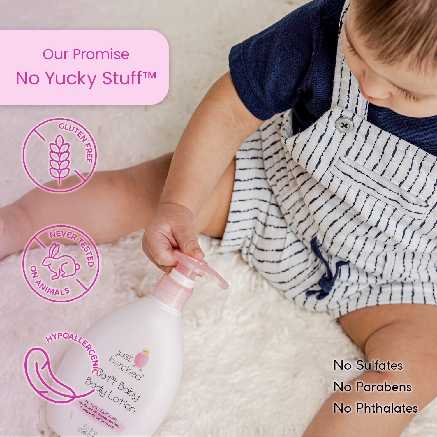 Just Hatched Soft Baby Body Lotion, 10.1 Ounce