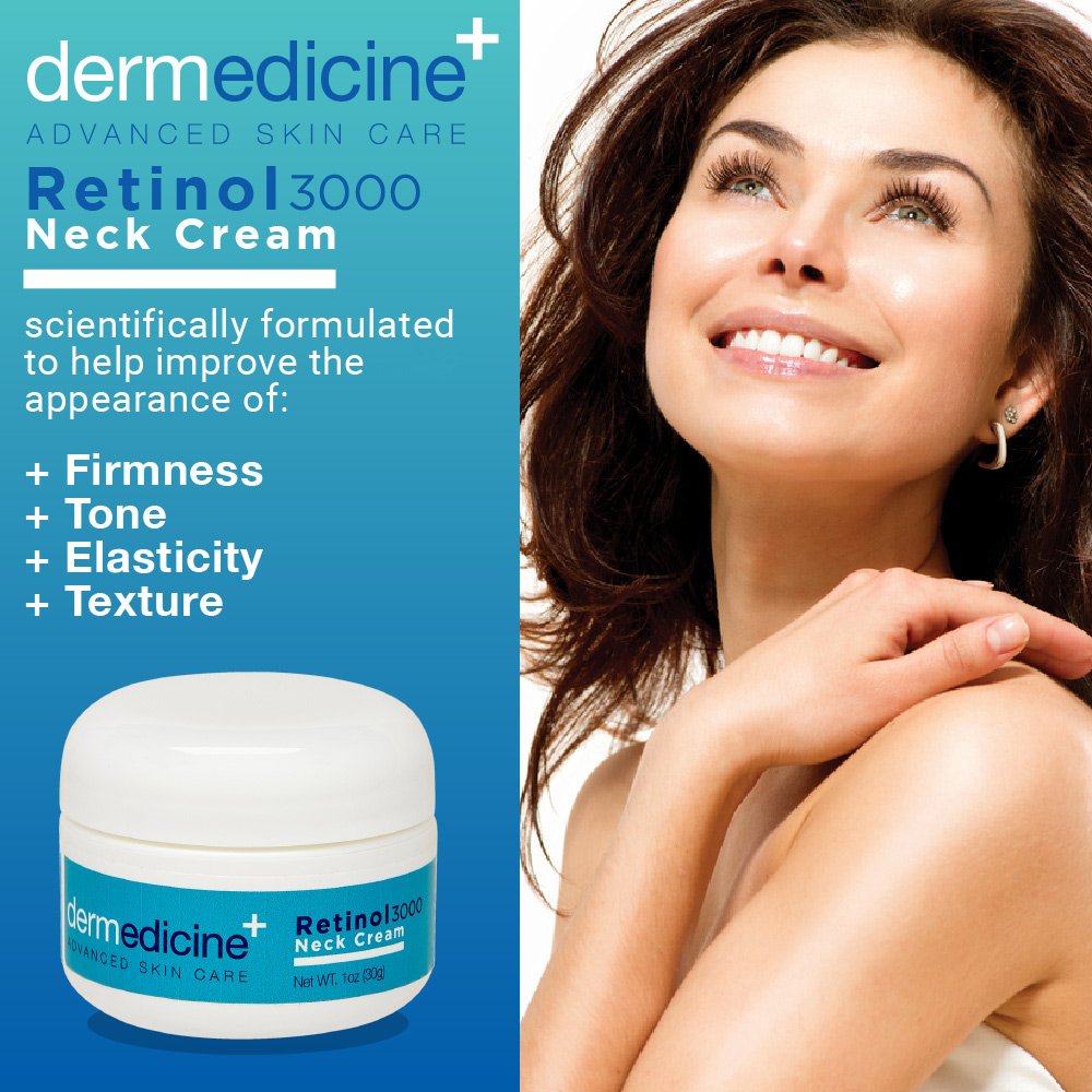 Neck Tightening Cream w/Retinol 3000 | Anti-Aging Lotion | Helps to Firm & Tighten Loose Sagging Skin Smooth Wrinkles & Fine Lines | More Youthful Neck and Chest | 1 fl oz/30 ml