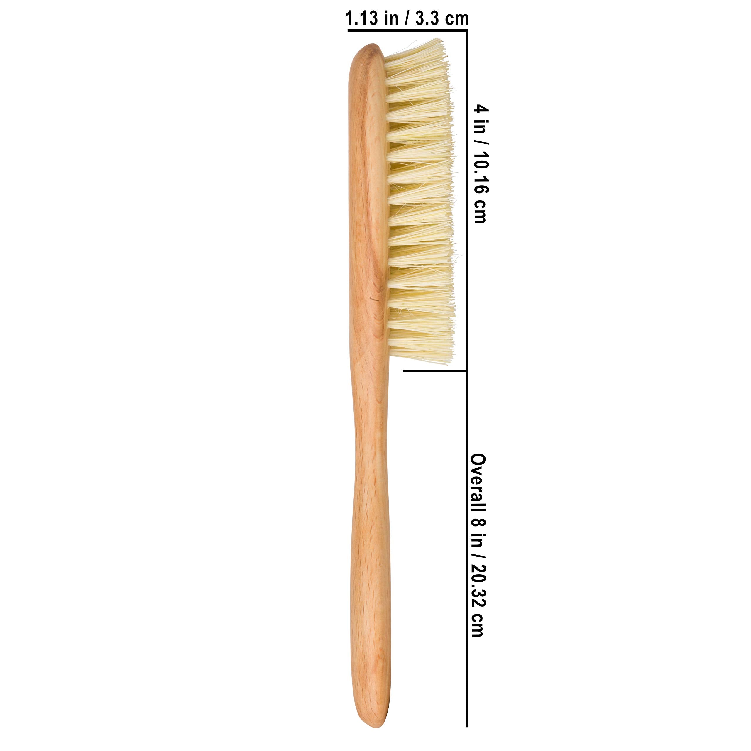 7-7/8-Inches, Oiled Beechwood with Vegan Tampico Fiber : Bürstenhaus Redecker Vegan Tampico Fiber Hairbrush with Oiled Beechwood Handle, 7-7/8-Inches