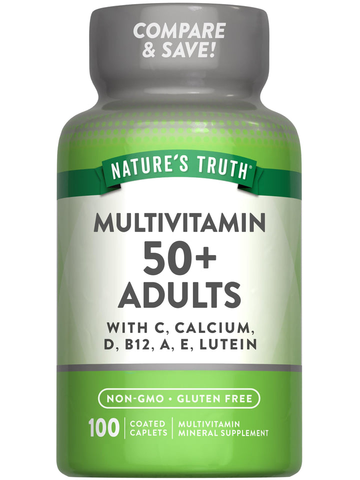 Nature's Truth Multivitamin for Adults 50+ | Non-GMO & Gluten Free Daily Supplement | Plus Vitamin D, C, and B Vitamins