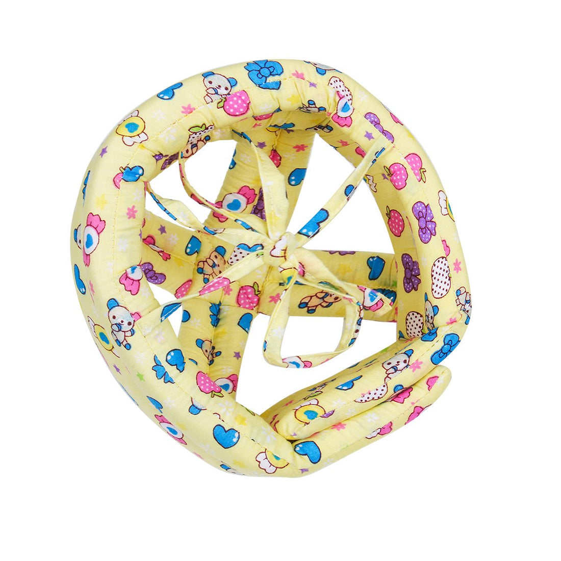 FLYPARTY Adjustable Infant Baby Toddler Protective Hat Helmet Safety Cap (Yellow Sweets)