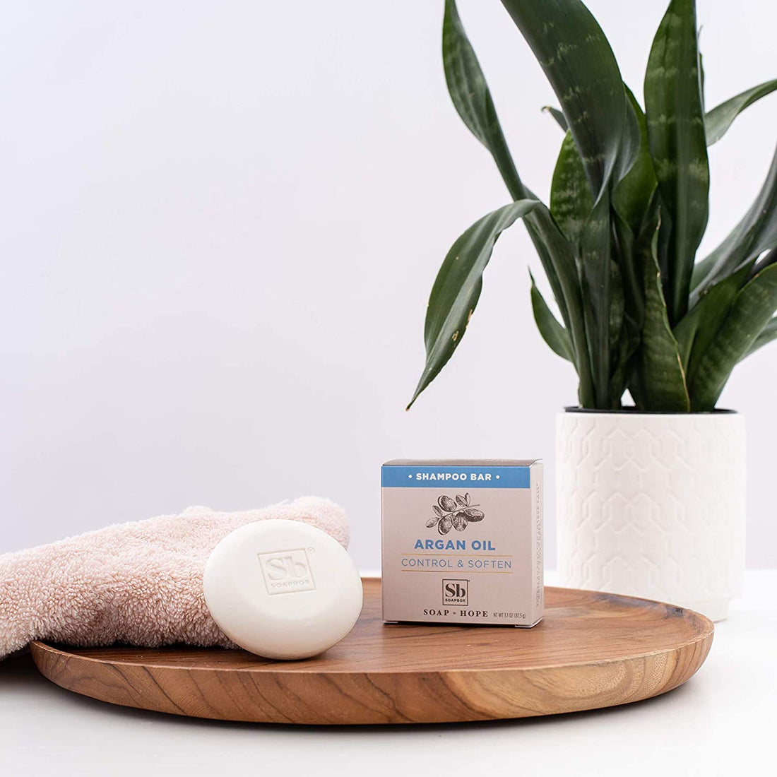 Soapbox Argan Oil Shampoo Bar for Frizzy Hair | Natural, Eco Friendly, Color Safe, Sulfate Free, Paraben Free, Silicone Free, Cruelty Free, and Vegan, 3.1oz, 1 Count