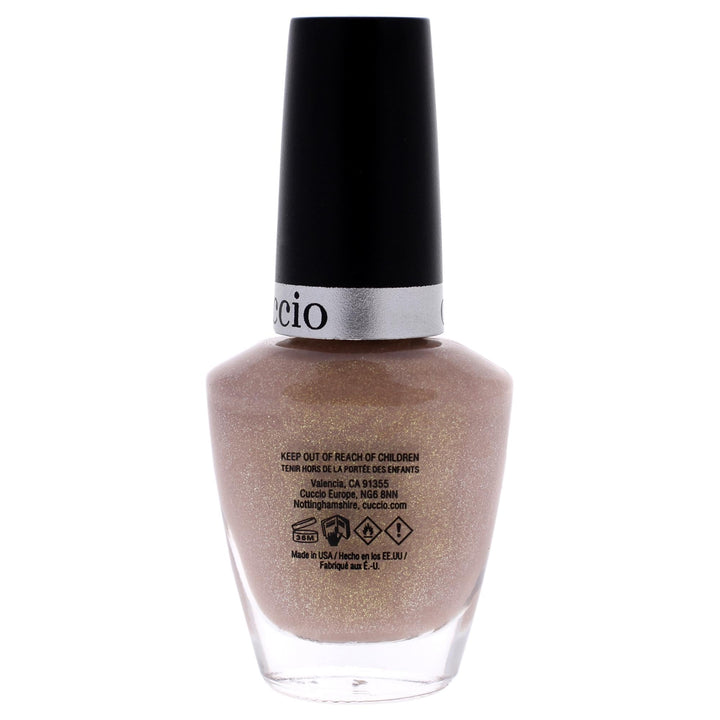 Cuccio Los Angeles Luscious Nail Lacquer Polish Nail Paint | Colour Light Brown with Gold Shimmer | 13ml | Long Lasting, Glossy, Vegan | Parben Free | No Yellowing | FREE from harmful Chemical