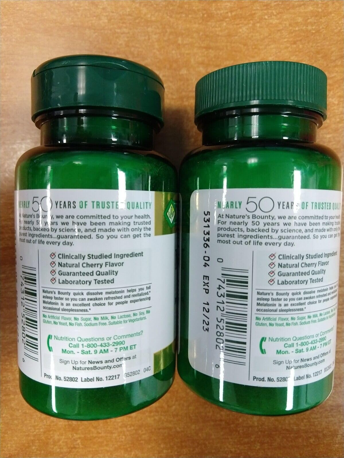 Nature's Bounty Melatonin 10 mg Quick Dissolve Tablets 45 ea (Pack of 6)