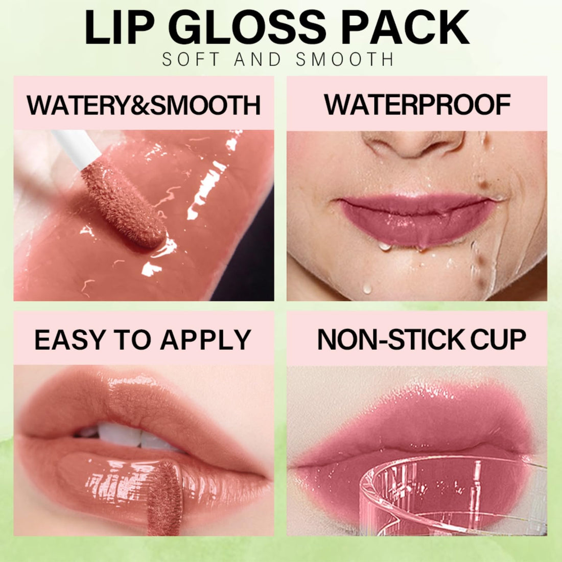 ZAMANIYA 6 Colors Lip Gloss Set,Mini Fat Oil Lip Drip,High Shine Plumping Lip Oil and Clear Lip Gloss,Long Lasting Moisturizing Non-Sticky Lip Glaze,Soft and Smooth Lip Gloss Pack.
