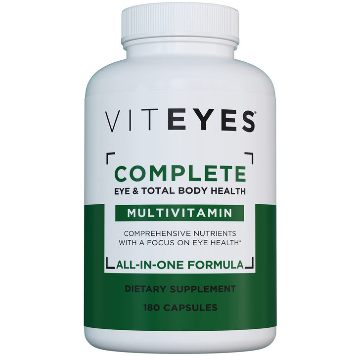 Viteyes Complete Eye & Total Body Health Multivitamin Nutritional Supplement, 180 Capsules