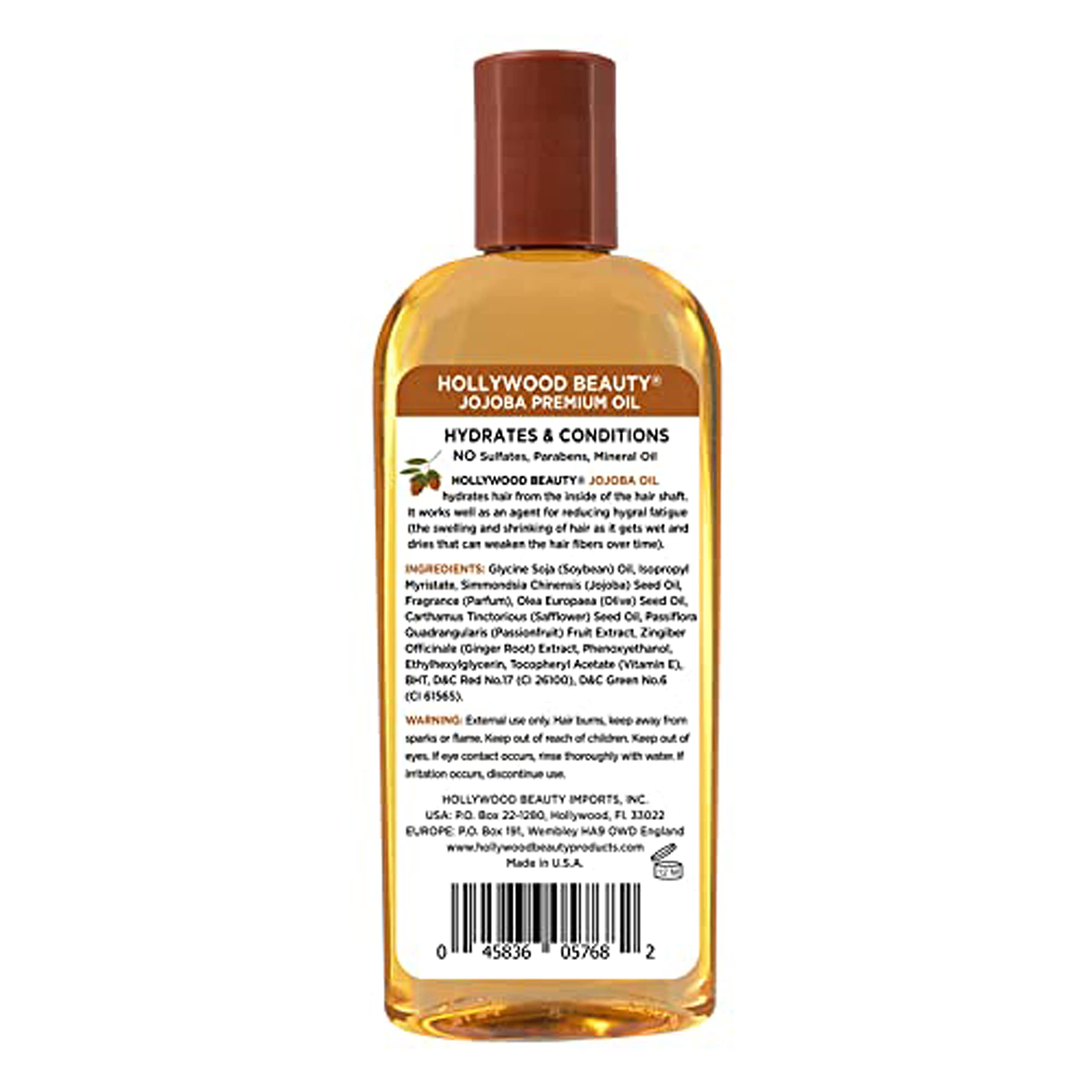 Hollywood Beauty Jojoba Oil Scalp Treatment, 8 Ounce