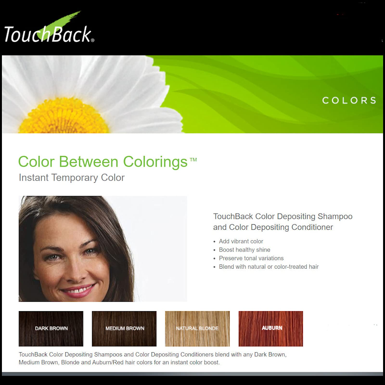 ColorMetrics Touch Back Shampoo & Conditioner Set, Medium Brown