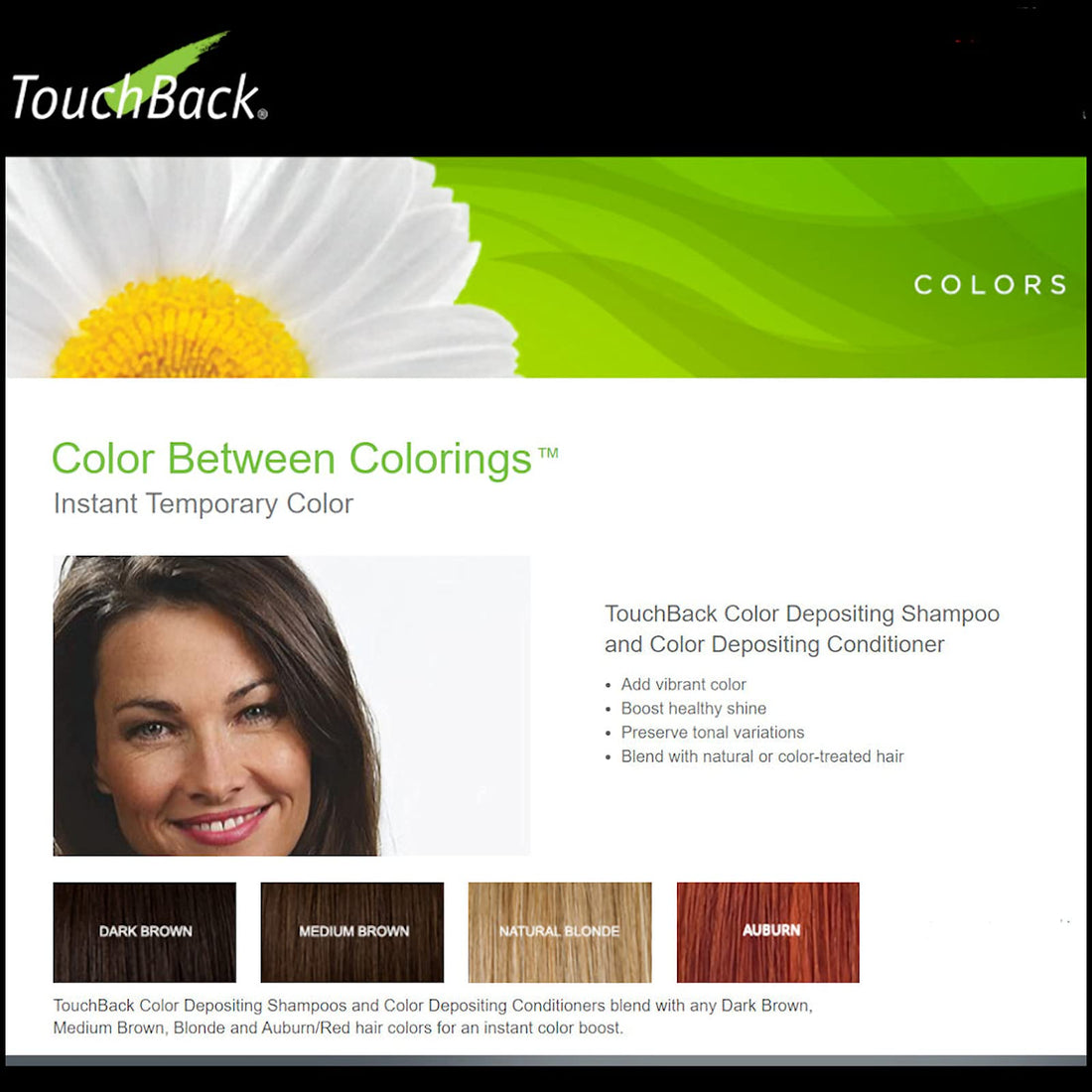 ColorMetrics Touch Back Shampoo & Conditioner Set, Medium Brown