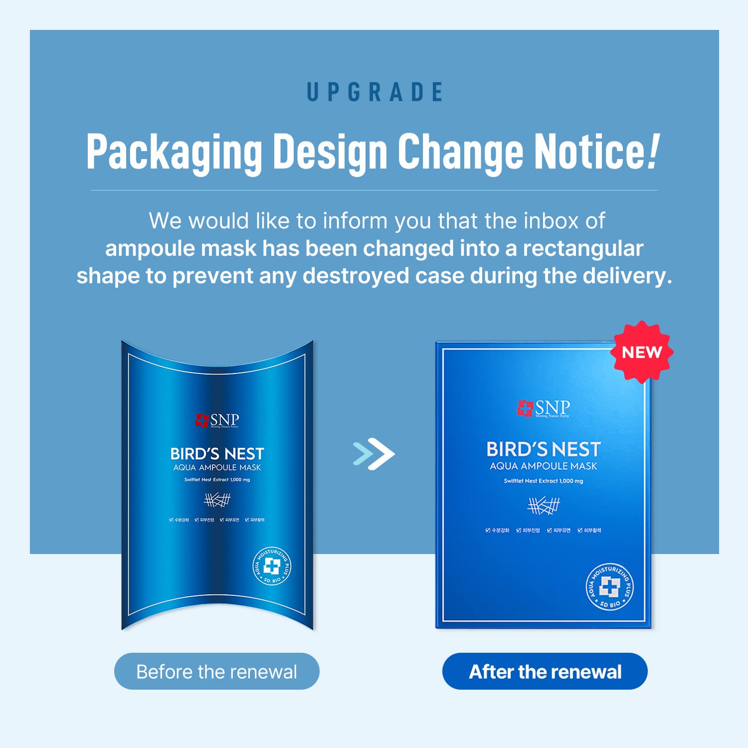 SNP Birds Nest Aqua Ampoule Mask