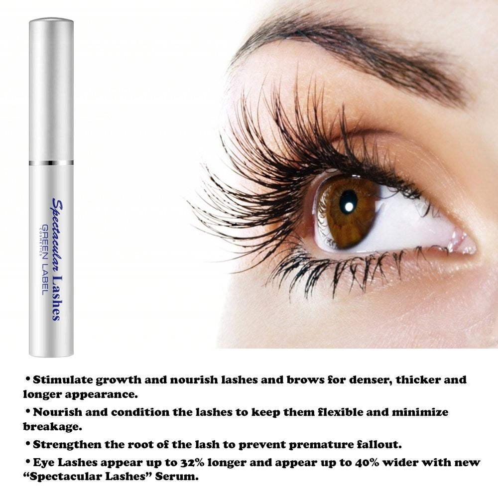 Botanical Green Care Spectacular Lashes and Green Label Cosmetics Eyelashes Eyebrows Growth Products Serum