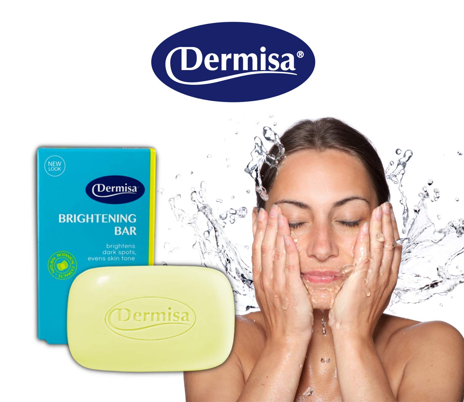 Dermisa Brightening Bar with 3 Natural Botanical Extracts | NO PARABENS, NO SULFATES | 3 OZ | Pack of 3